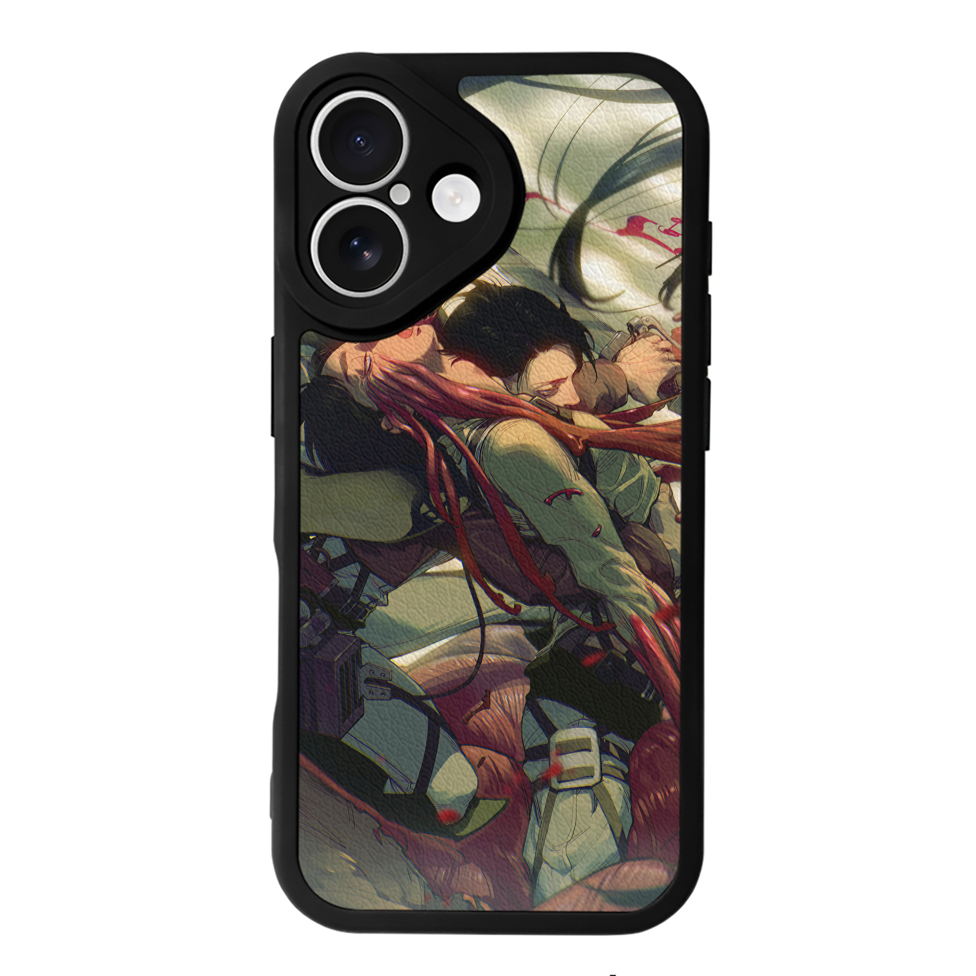 （画像用） 進撃の巨人 Attack on Titan 【iPhone 16シリーズ対応】シリコンスマホケース（レザー調） 材質：シリコン